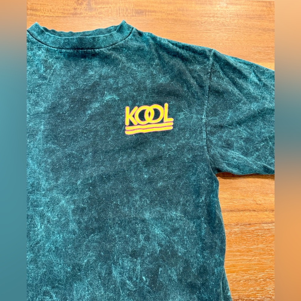 Vintage 90s Kool Cigarettes Acid Wash Tie Dye Tshirt Size XL made in the USA - Picture 2 of 8